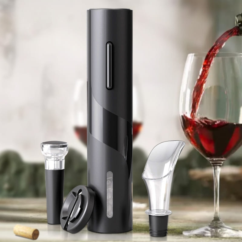 Abridor de Vinho Elétrico Recarregável Kit de Vinho Oferlar