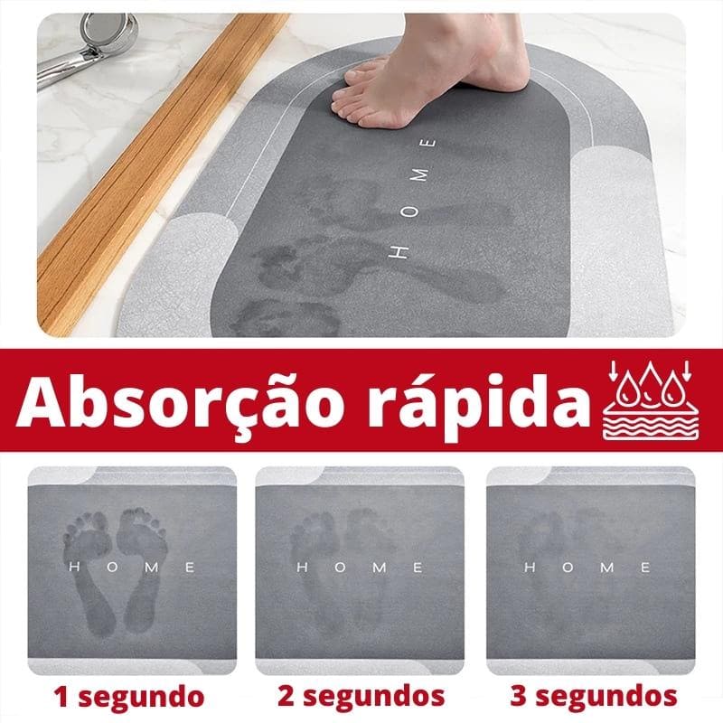 Tapete para Banheiro Antiderrapante Absorvente Premium Oferlar