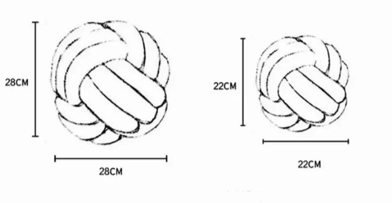 Almofadas em Forma de Bola Nó Macia Oferlar
