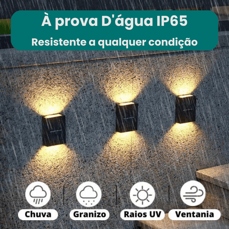 Kit Luminárias LED Recarregáveis com Luz Solar Oferlar