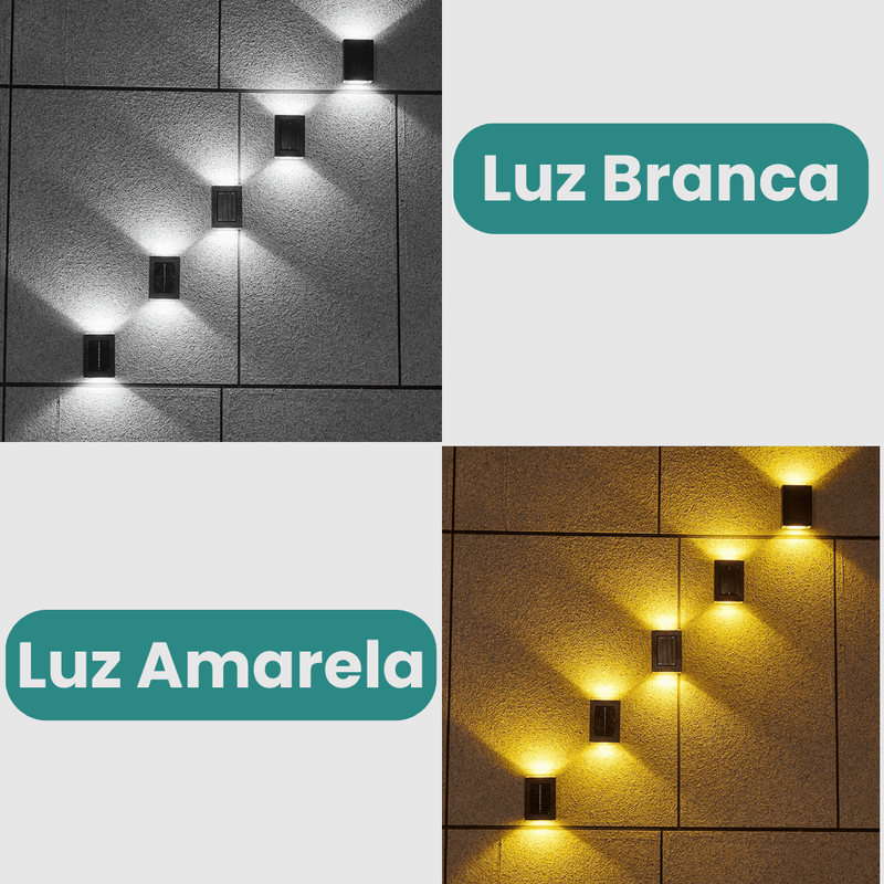 Kit Luminárias LED Recarregáveis com Luz Solar Oferlar