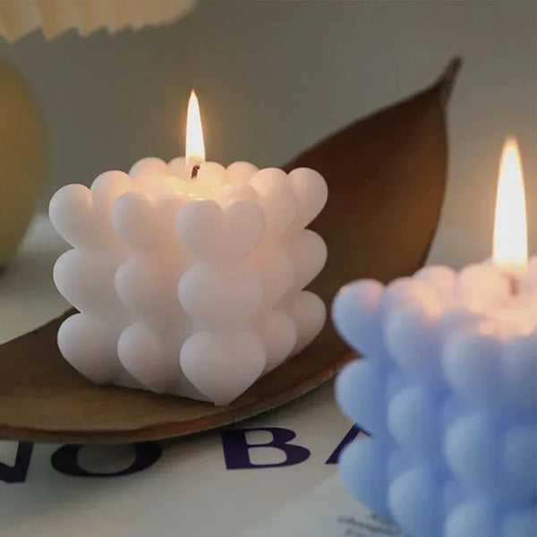 Molde de Silicone para Velas em Formato de Coração E Outros Formatos Oferlar