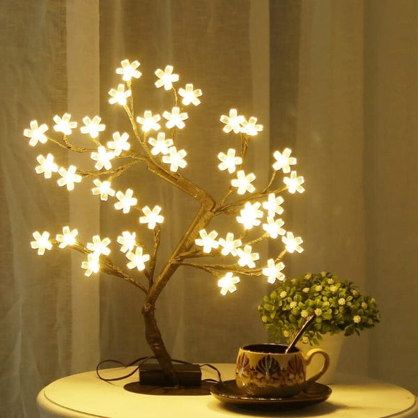 Luminária de Mesa LED Árvore Bonsai Oferlar