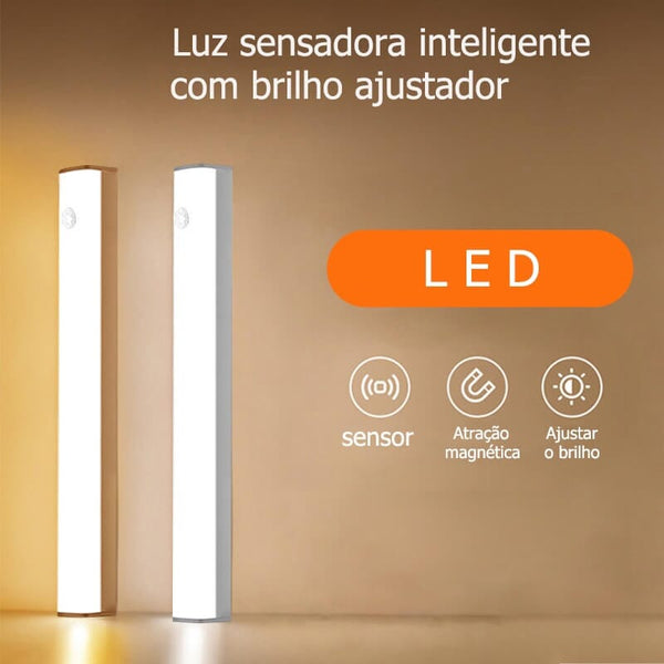 Luminária LED Sem Fio com Fixação Adesiva