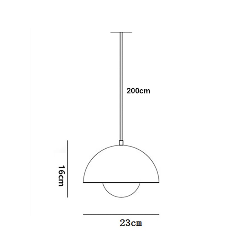 Luminária Pendente Moderna Colorida Led Oferlar