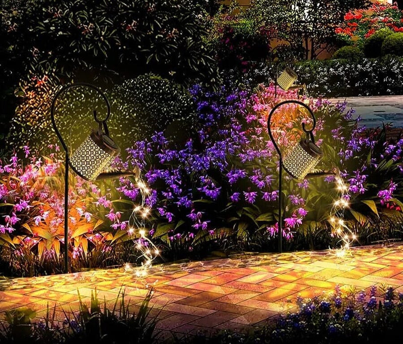 Luminária Solar de Jardim LED Chaleira Decorativa Oferlar