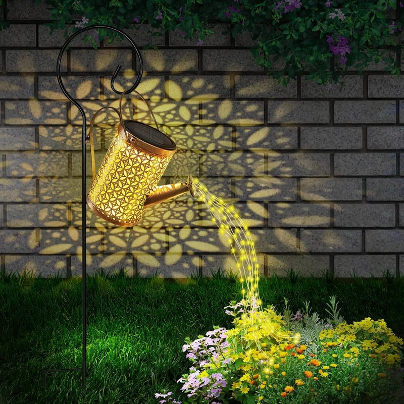 Luminária Solar de Jardim LED Chaleira Decorativa Oferlar