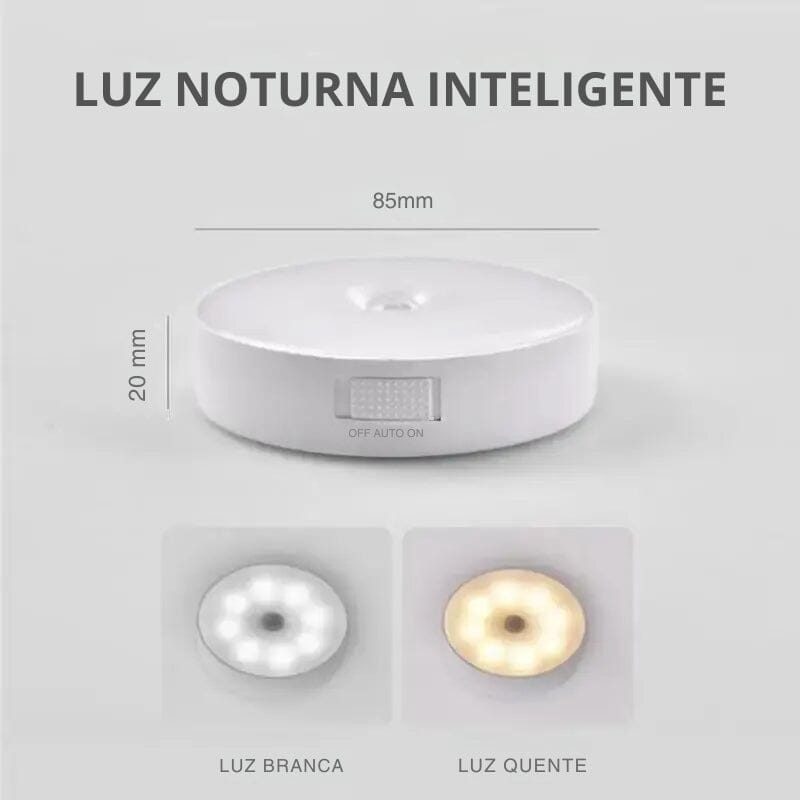 Luz Noturna LED Indução Inteligente Oferlar