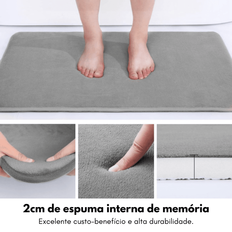 Tapete Super Absorvente Antiderrapante para Banheiro ™ Oferlar